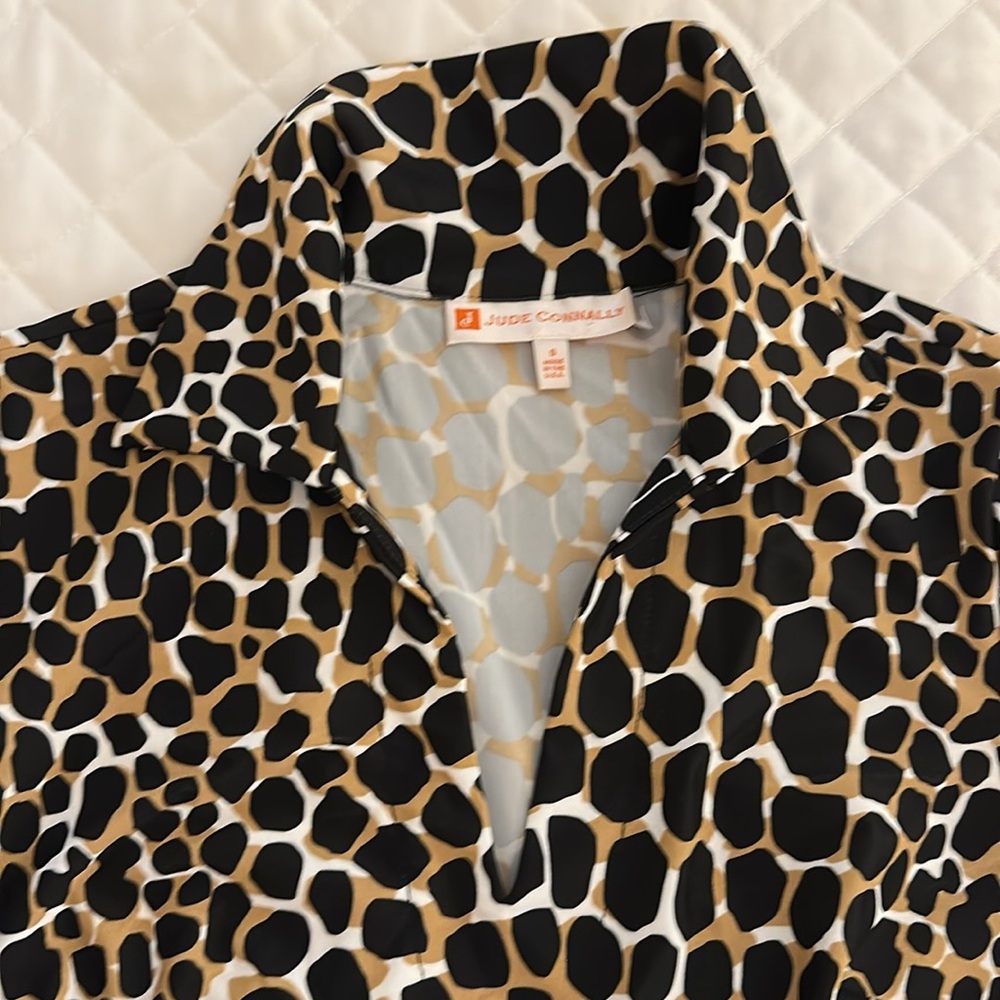 Jude Connally Leopard Print Patterned Dress Size S